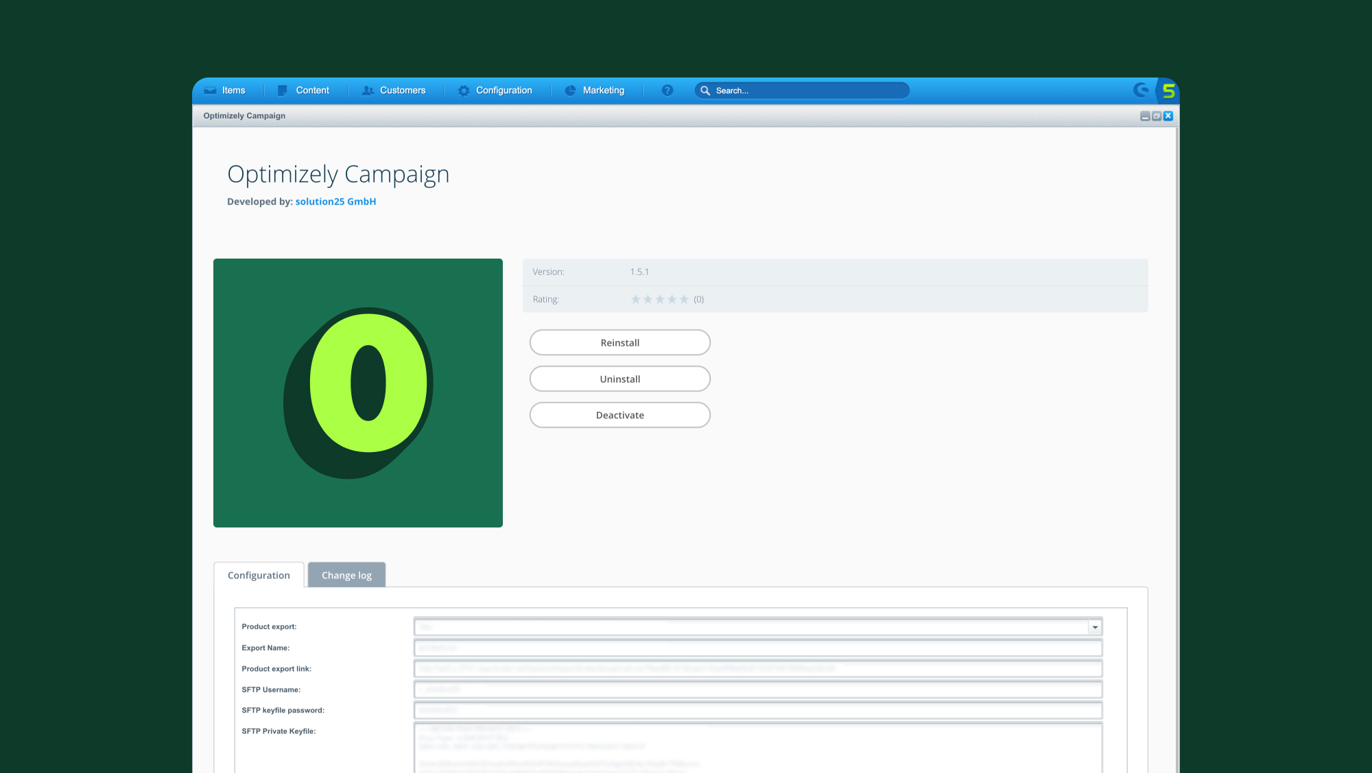 Optimizely Integration SW5 2