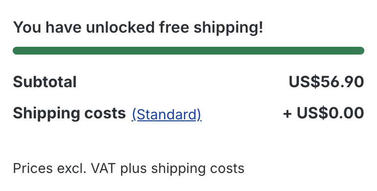 Free Ship Existing Method 2