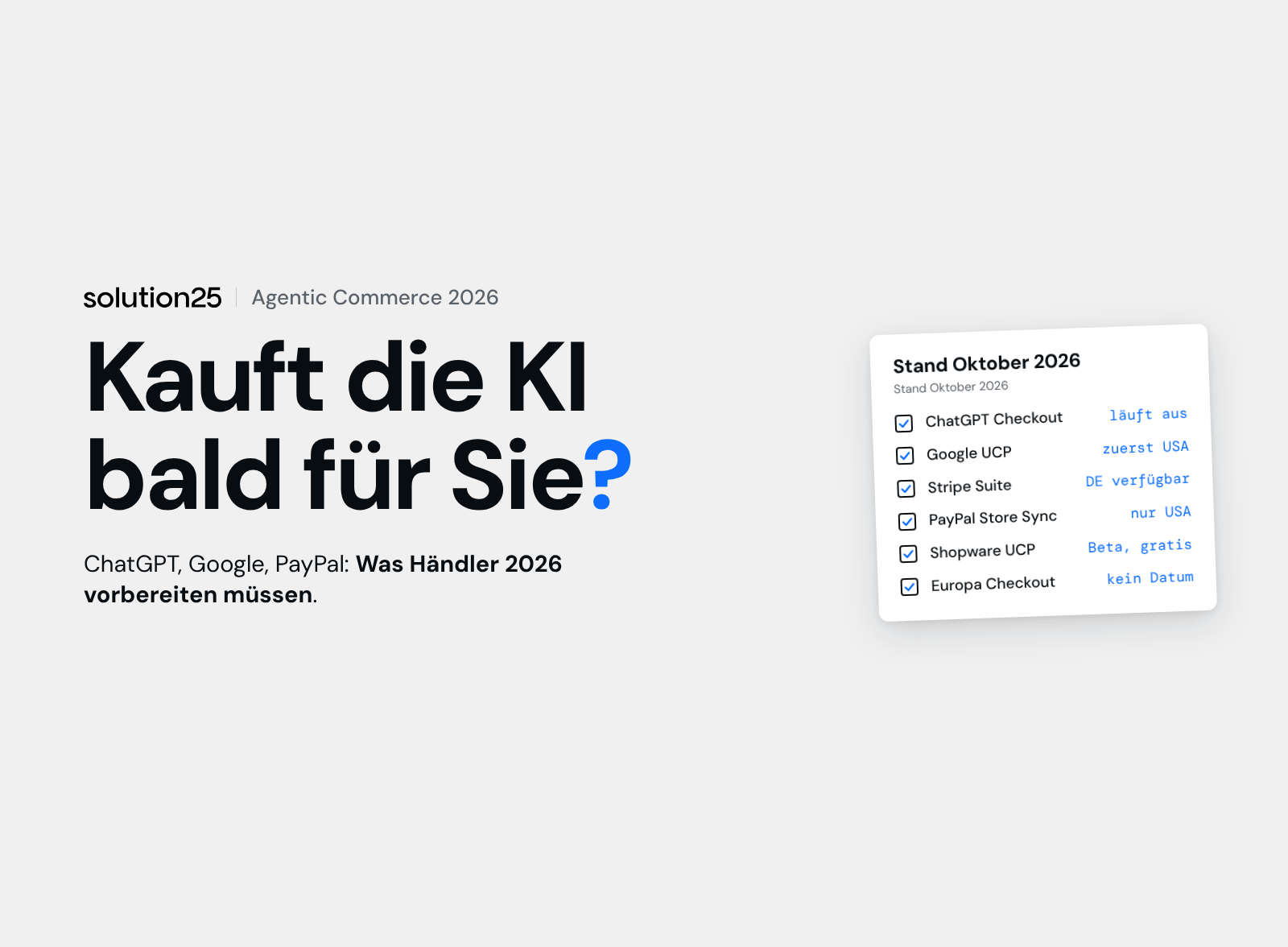 Agentic Commerce Titelbild