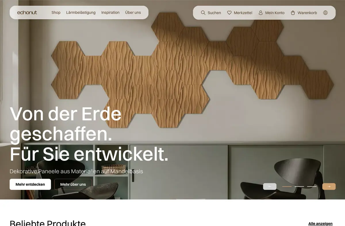 Shop Analyse Startseite Vorher Desktop