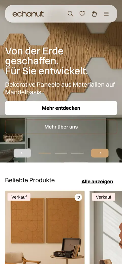 Shop Analyse Startseite Vorher Mobil