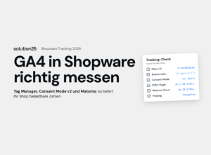 Shopware 6 Google Analytics 4 Ga4 Integration Guide Titelbild 300x221