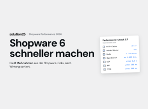 Shopware 6 Performance Optimieren Titelbild 300x221