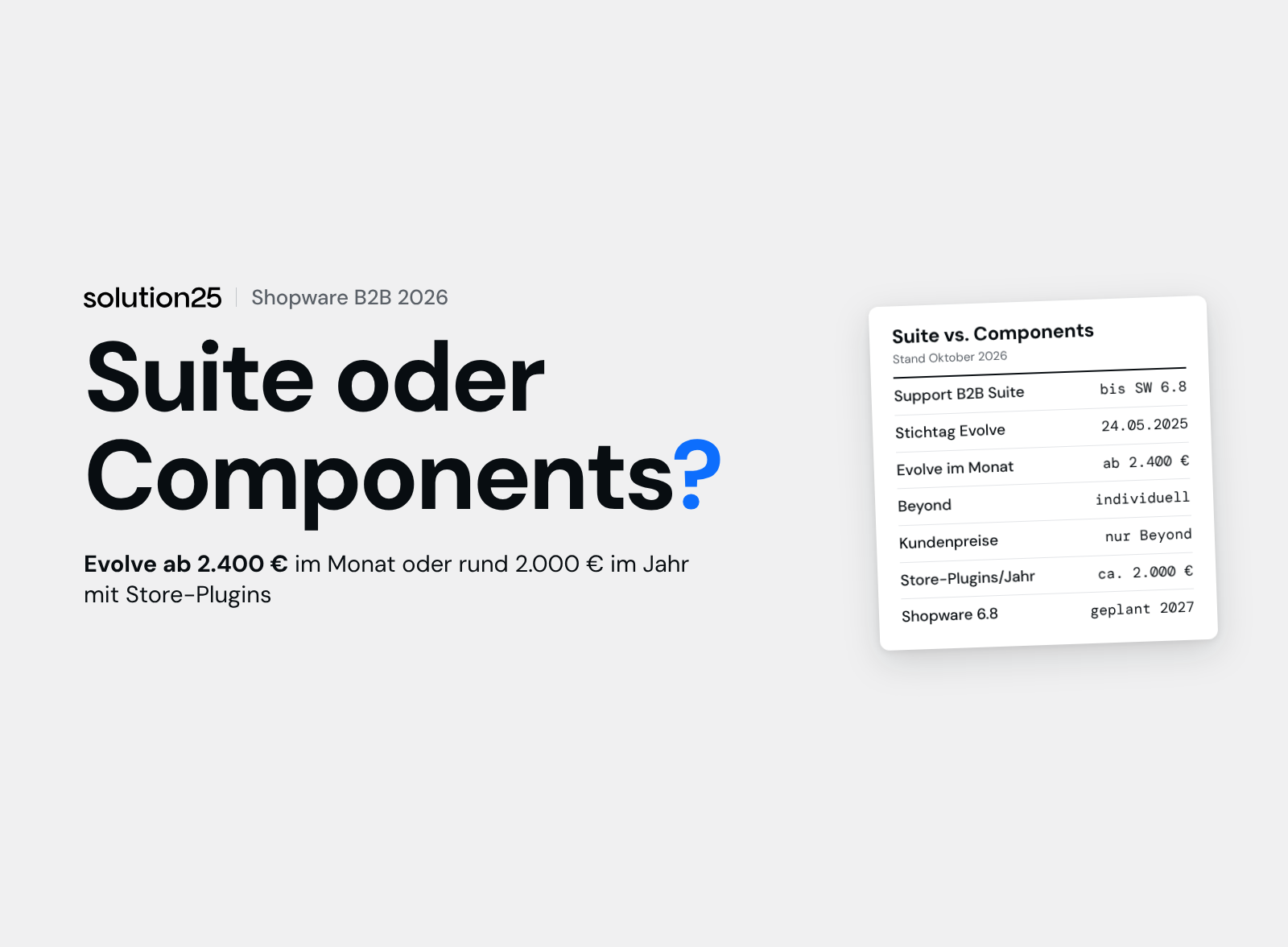Shopware B2b Suite B2b Components Titelbild