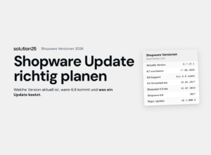 Shopware Update Versionen Titelbild 300x221